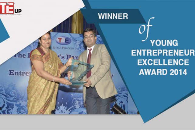 Winner of Young Entrepreneur Excellence Award 2014